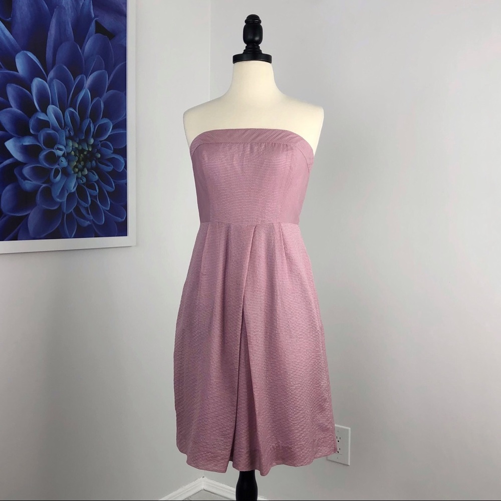 NWT J Crew Embossed Strapless Dress
